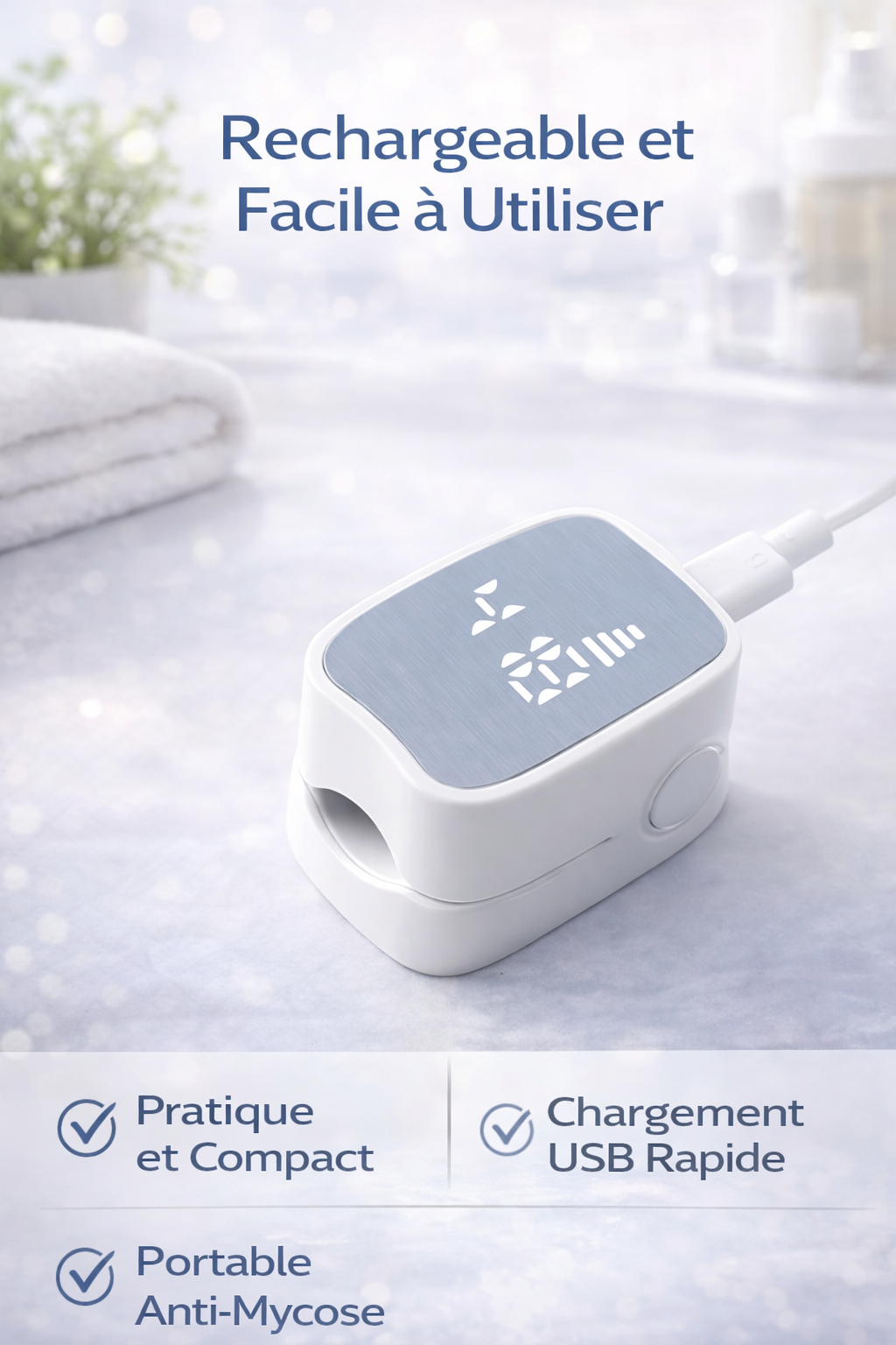 ZenLight™ Pro – Appareil lumineux pour le soin des ongles à domicile