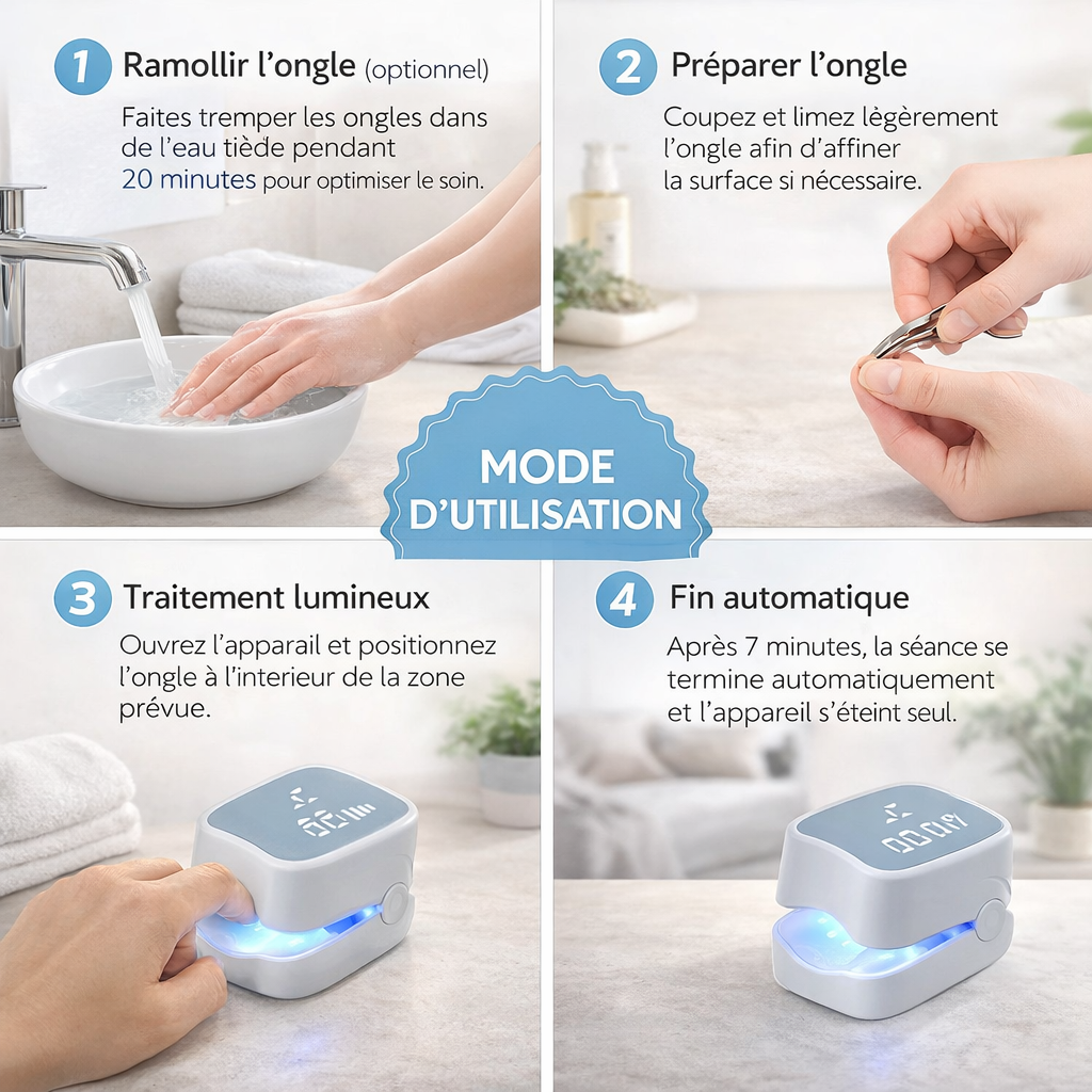 ZenLight™ Pro – Appareil lumineux pour le soin des ongles à domicile