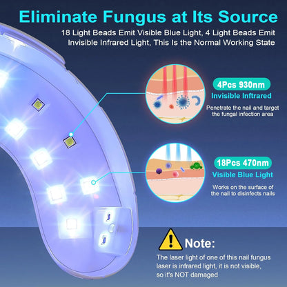 Home Nail Fungus Therapy Laser Device Hand and foot Anti Fungal Tools Onychomycosis instrument Repair Nail Fungus Light Device
